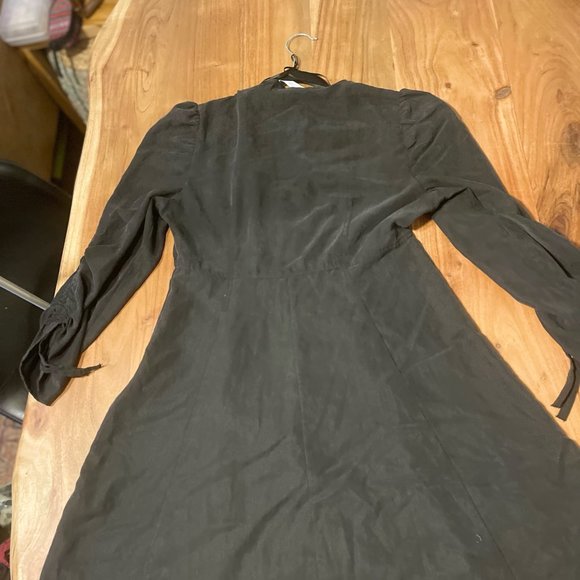 Zara Black V-Neck Dress - Picture 9 of 16